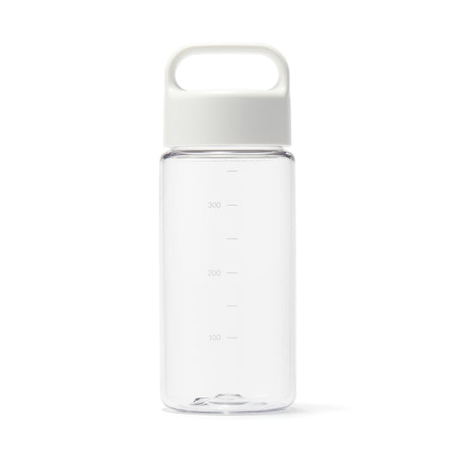 Easy-to-Carry Water Bottle With Scale - White (11.8 fl oz) MUJI