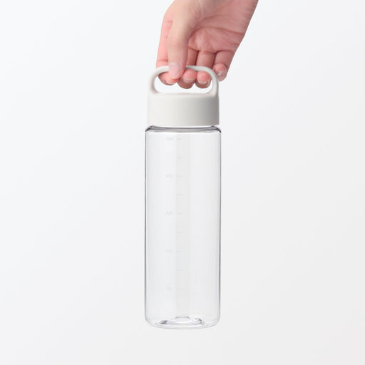 Easy-to-Carry Water Bottle With Scale - White (16.9 fl oz) MUJI