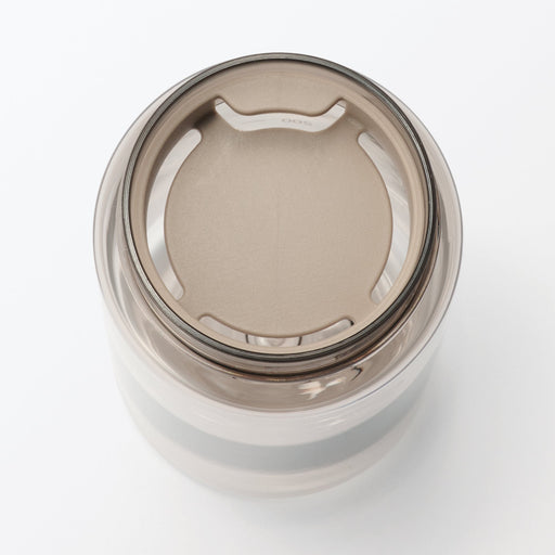 Easy-to-Carry Water Bottle With Scale - Sand Beige (11.8 fl oz) MUJI