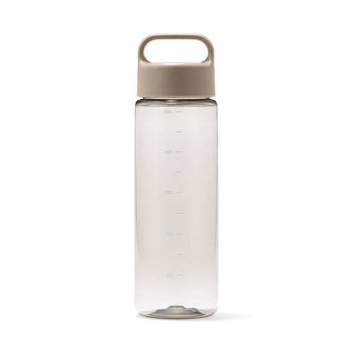 Easy-to-Carry Water Bottle With Scale - Sand Beige (16.9 fl oz) MUJI