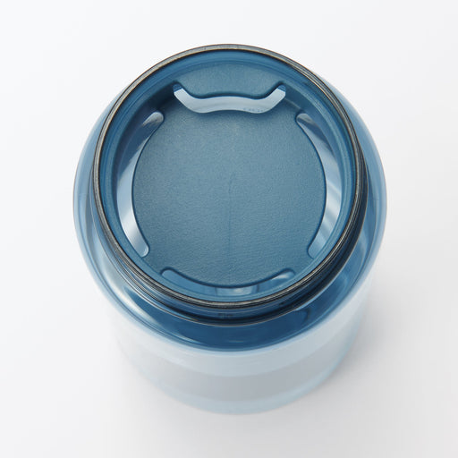 Easy-to-Carry Water Bottle With Scale - Blue (11.8 fl oz) MUJI