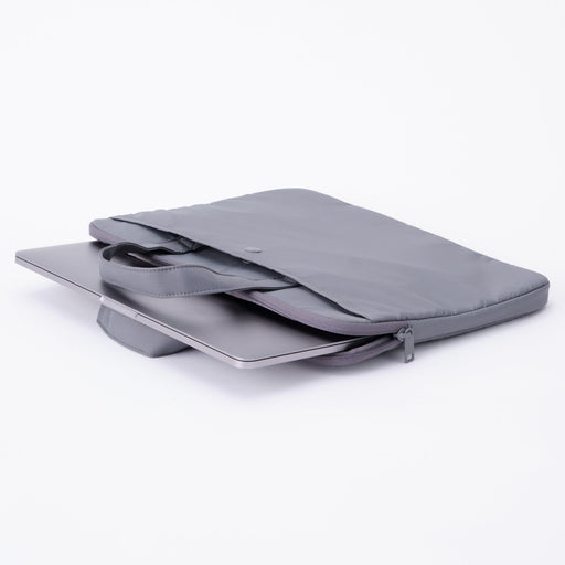 Parachute Cloth Wide Laptop Bag - Gray MUJI