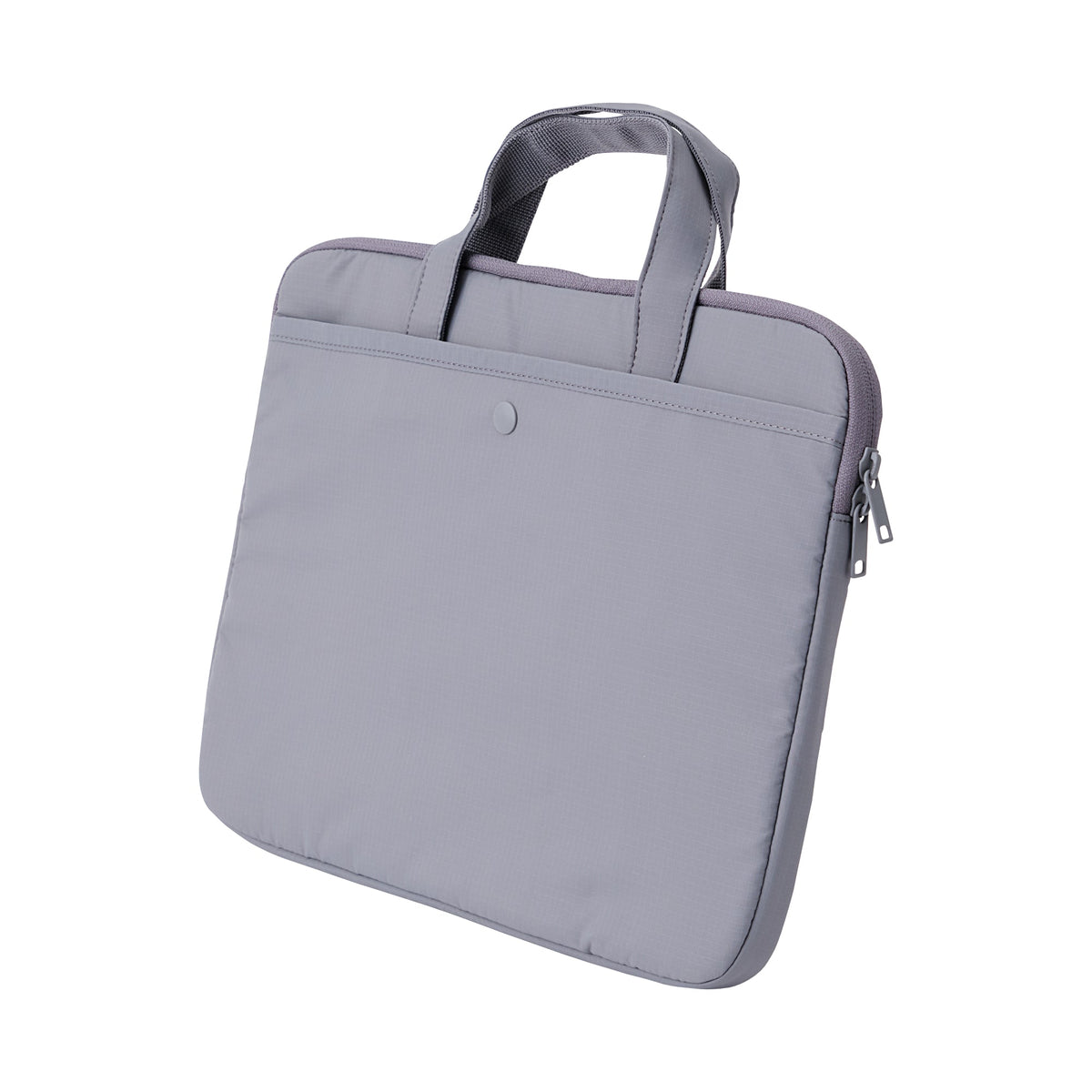 Parachute Cloth Wide Laptop Bag - Gray | Work Case | MUJI USA