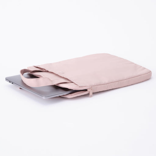 Parachute Cloth Tall Laptop Bag - Pink Beige MUJI