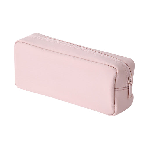 #missed JAN -imported - Parachute Cloth Large Pen Case - Pink Beige MUJI