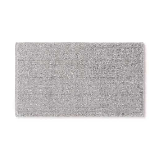 Cotton Linen Bath Mat (W14.2 x L23.6") Light Gray MUJI