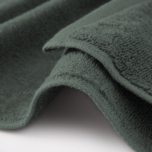 Twin Pile Bath Towel Green MUJI