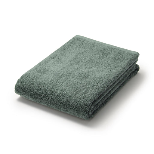 Twin Pile Bath Towel Green MUJI