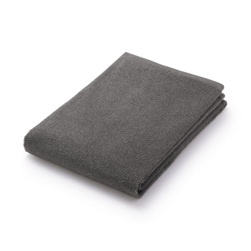 Soft Thin Large Bath Towel Charcoal Gray MUJI
