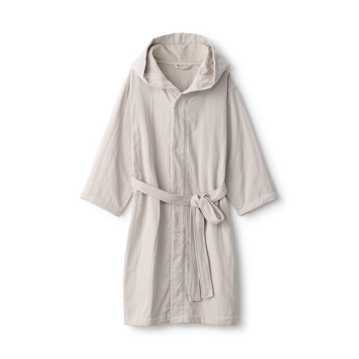 Cotton Gauze Bathrobe Beige MUJI