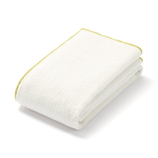 Color Stitch Pile Face Towel Ivory MUJI