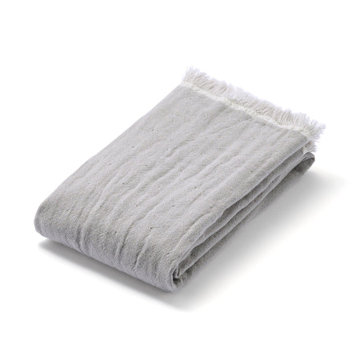 Washed Gauze Face Towel Gray MUJI