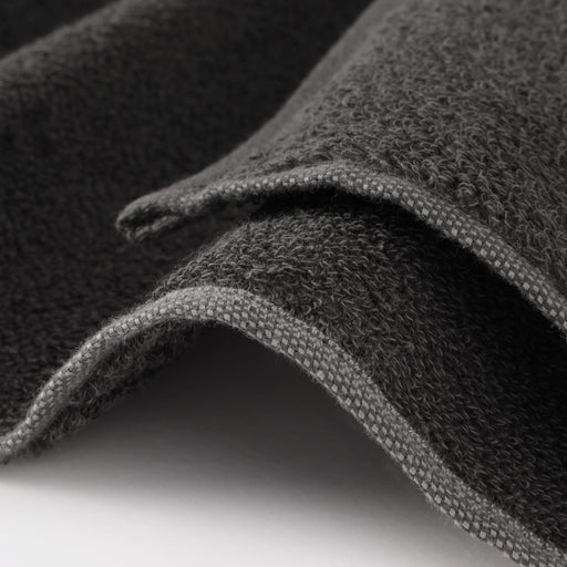Soft Thin Large Bath Towel Charcoal Gray MUJI