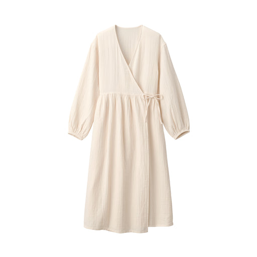 Crepe Gauze Long Cardigan Ivory MUJI