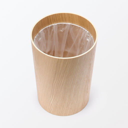 Wooden Dust Bin with Wire Frame (Round) MUJI