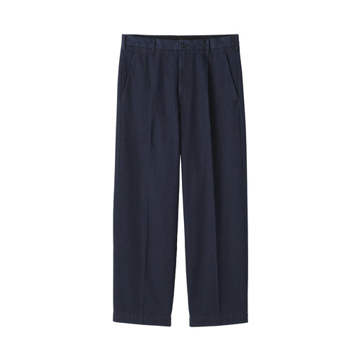 Cotton Denim Wide Pants Dark Navy MUJI