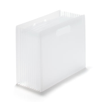 Polypropylene Expanding File Box - A4 12 pockets MUJI