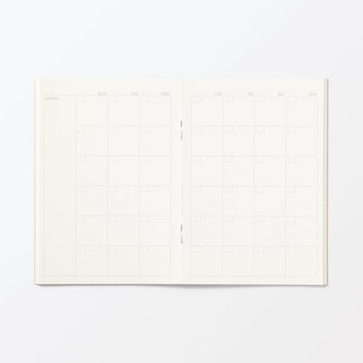 #WK12 YL -import- Monthly Undated Notebook Planner A6 NE25MA5A MUJI