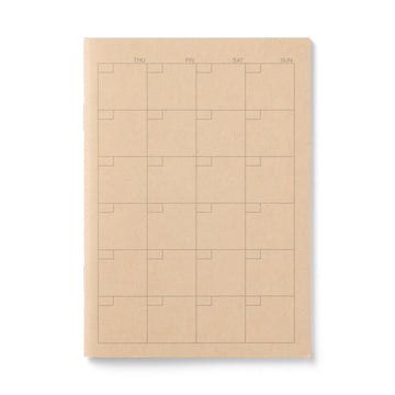 Monthly Undated Notebook Planner A6 MUJI