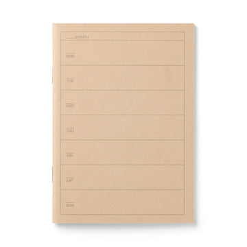 Weekly Undated Notebook Planner A6 MUJI
