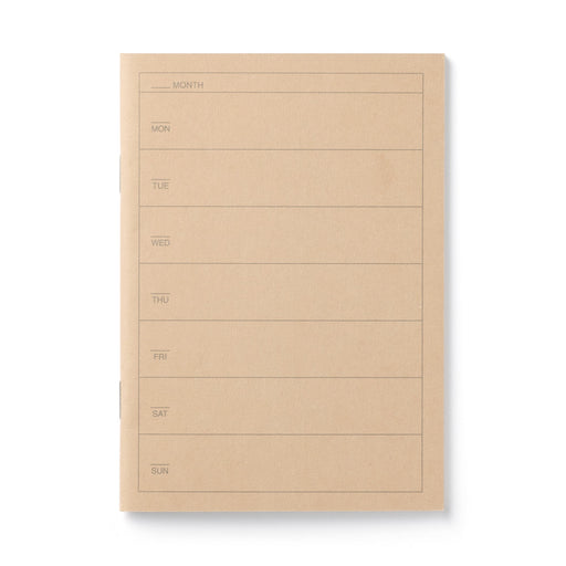 #WK12 YL -import- Weekly Undated Notebook Planner A6 NE25NA5A MUJI