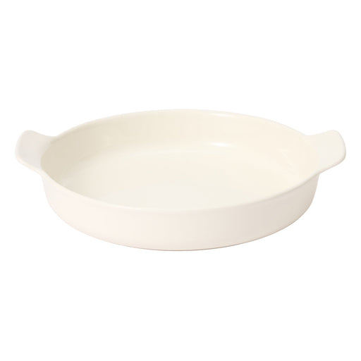 Stoneware Plate - Off White (Dia. 8.3") MUJI