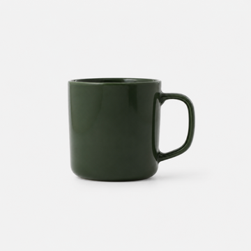 Stainless Steel Ceramic Coated Mug - Dark Green (12.9 fl oz) MUJI