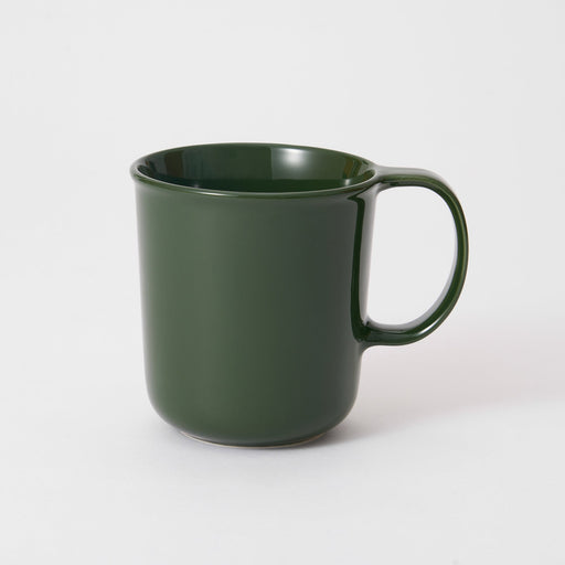 Stoneware Mug Cup (16.6 fl oz) - Dark Green MUJI