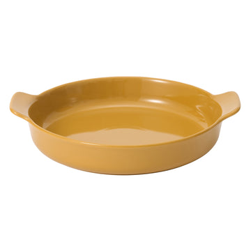 Stoneware Plate (Dia. 8.3") - Mustard Yellow MUJI