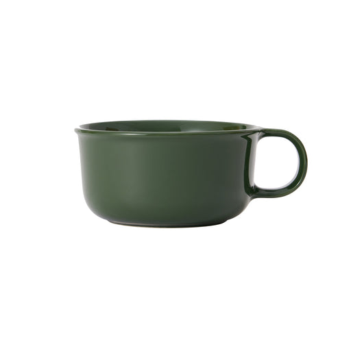 Stoneware Soup Mug Cup - Dark Green MUJI