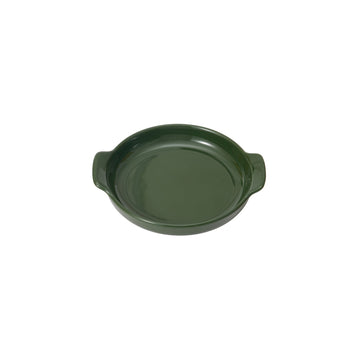 Stoneware Plate (Dia. 5") - Dark Green MUJI
