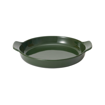 Stoneware Plate (Dia. 6.7") - Dark Green MUJI