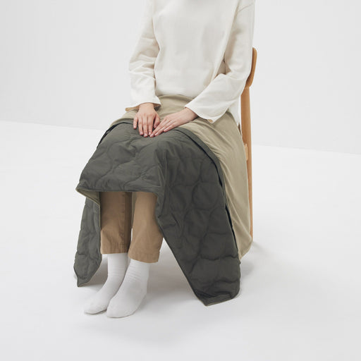 #WK44 [import] Pocketable 3-Way Blanket Green MUJI