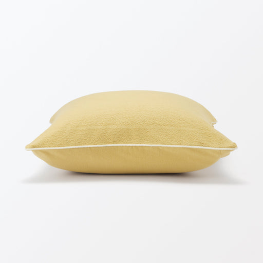 Cotton Pile Knit Cushion Cover (W16.9 x L16.9") Light Mustard MUJI