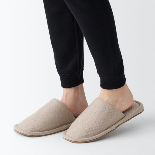 Either-Foot Slippers Beige MUJI