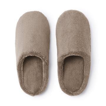 Warm Fiber Slippers Brown MUJI