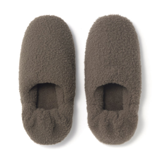 Warm Fiber Room Shoes Brown MUJI