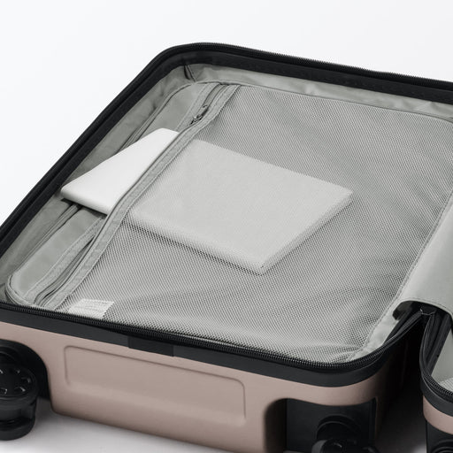 Front Open Hard Suitcase 32L | Carry-On Beige MUJI