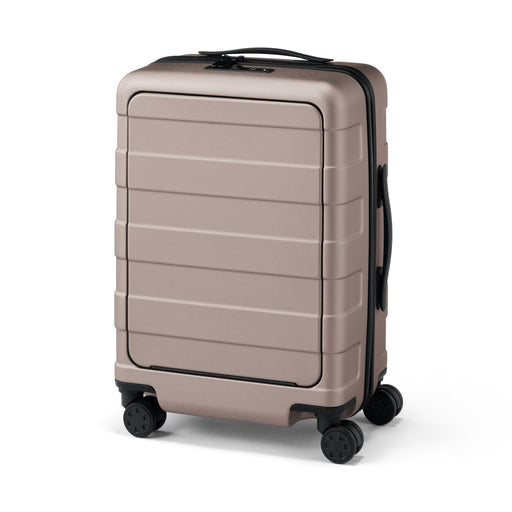 Front Open Hard Suitcase 32L | Carry-On Beige MUJI