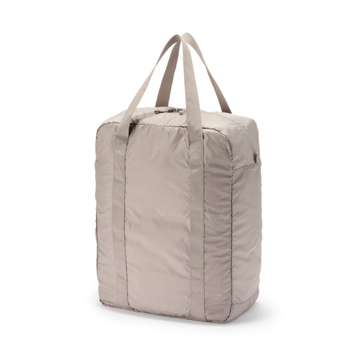 Pocketable Water Repellent Tall Boston Bag Dark Beige MUJI