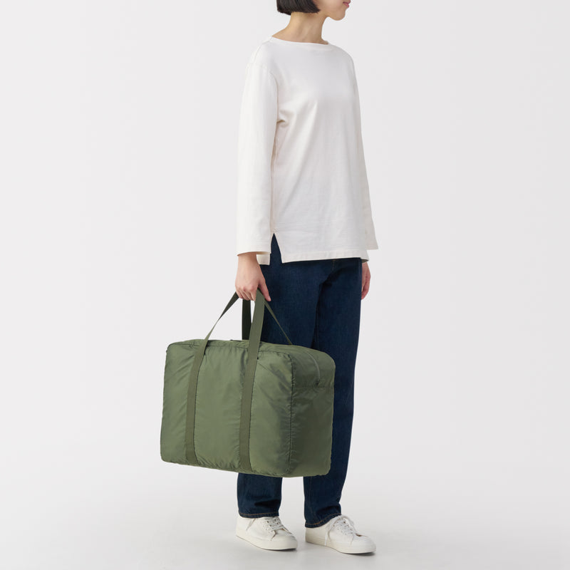 Pocketable Water Repellent Wide Boston Bag MUJI