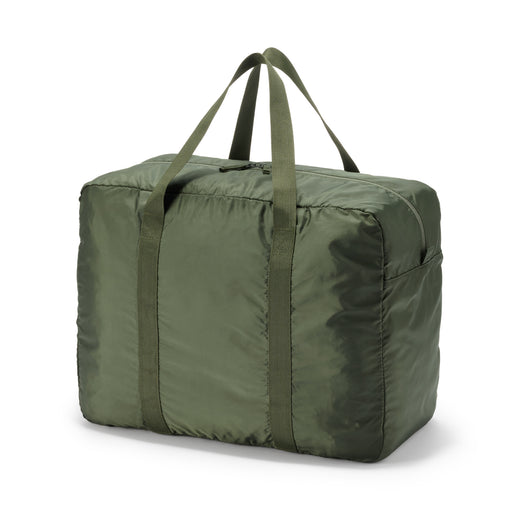 Pocketable Water Repellent Wide Boston Bag Khaki MUJI