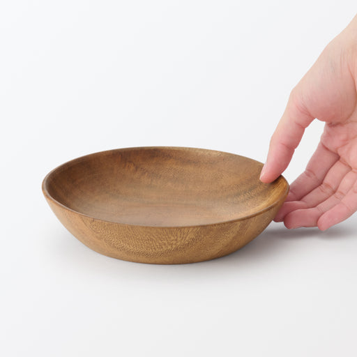 Acacia Deep Plate (Dia. 6.3") MUJI
