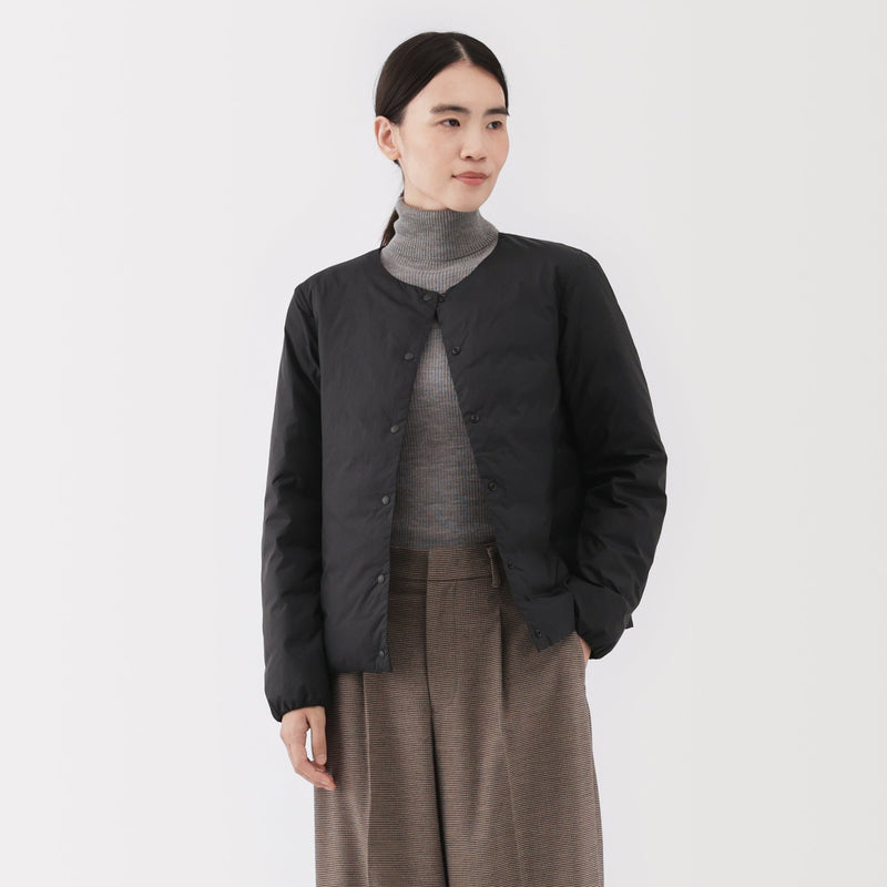 Lightweight Down Collarless Jacket MUJI