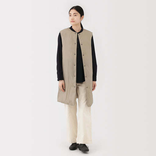 Lightweight Down Long Vest MUJI