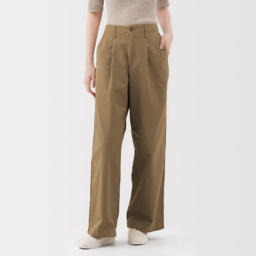 Chino Pleated Wide Pants MUJI