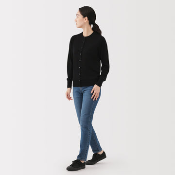 Women's Denim Slim Straight Pants MUJI