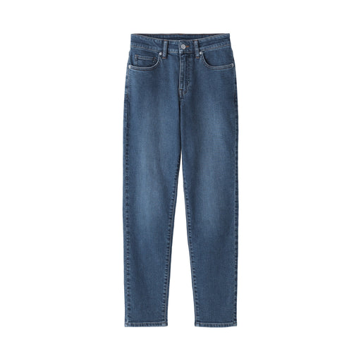 Women's Denim Slim Straight Pants Blue MUJI
