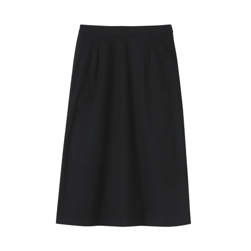 Brushed Flared Skirt Black MUJI