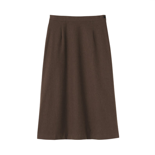 Brushed Flared Skirt Brown MUJI